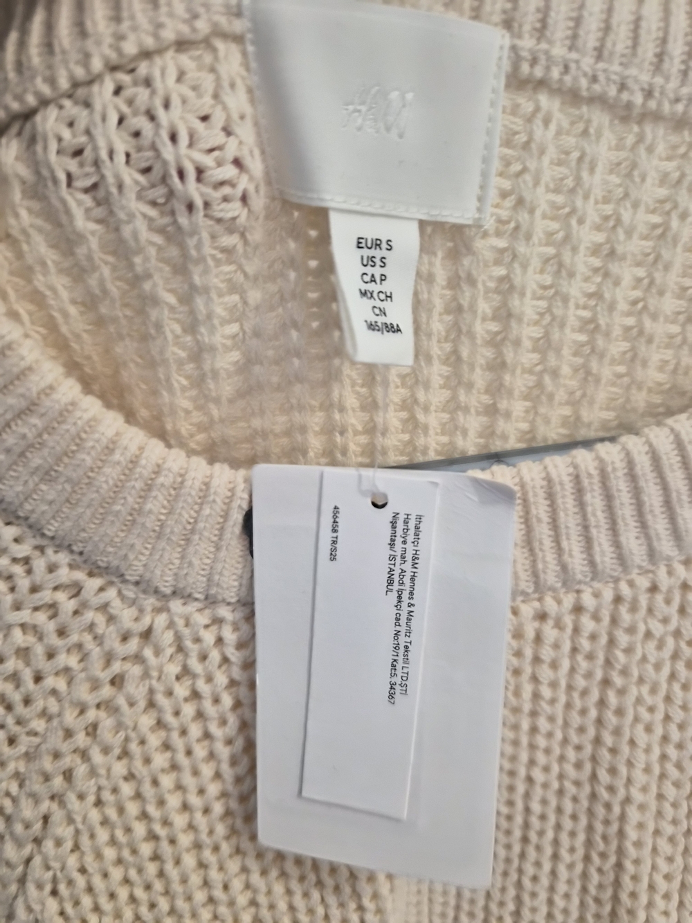 H&M Cream Crewneck Knit Sweater - Picture 3 of 5